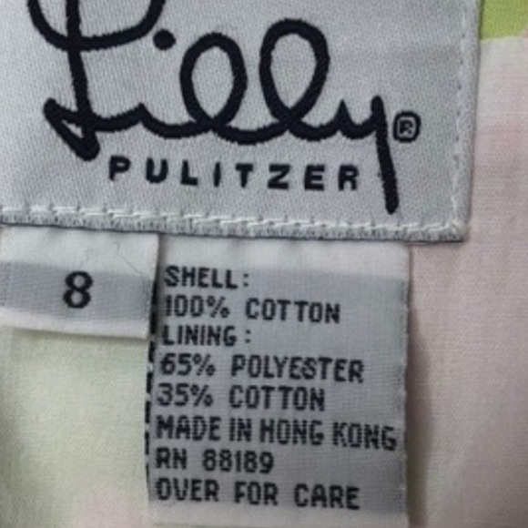 Vintage LILLY PULITZER White Label Nautilus Shell Print Skirt size 8 - Picture 4 of 5